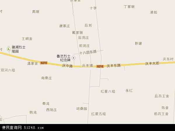庆丰镇地图 - 庆丰镇电子地图 - 庆丰镇高清地图 - 2024年庆丰镇地图