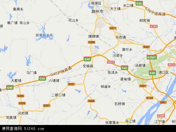全椒县地图 - 全椒县电子地图 - 全椒县高清地图 - 2024年全椒县地图