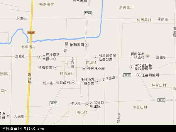 任县地图全图图片