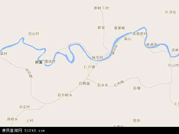 仁川镇地图 - 仁川镇电子地图 - 仁川镇高清地图 - 2024年仁川镇地图