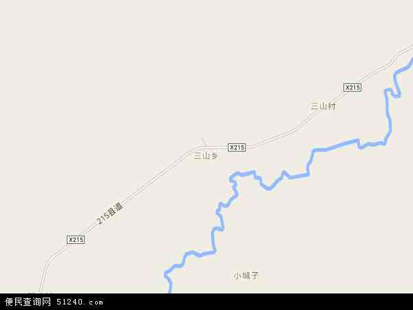 中国 内蒙古自治区 赤峰市 巴林左旗 三山乡三山乡卫星地图 本站收录