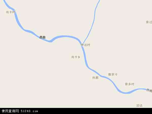 尚卡乡地图 - 尚卡乡电子地图 - 尚卡乡高清地图 - 2024年尚卡乡地图