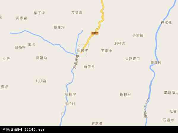 石莲乡地图 - 石莲乡电子地图 - 石莲乡高清地图 - 2024年石莲乡地图