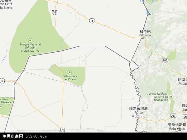 上巴拉圭地图 - 上巴拉圭电子地图 - 上巴拉圭高清地图 - 2024年上巴拉圭地图