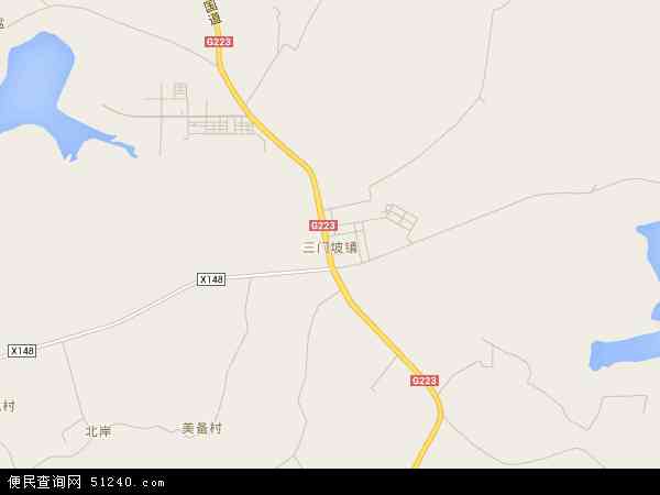 三门坡镇地图 - 三门坡镇电子地图 - 三门坡镇高清地图 - 2024年三门坡镇地图