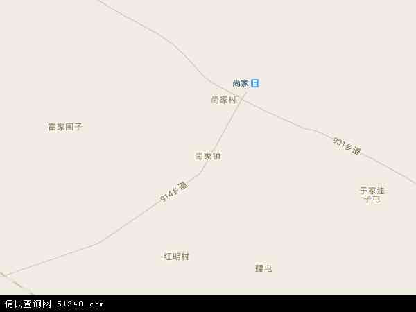 尚家镇地图 - 尚家镇电子地图 - 尚家镇高清地图 - 2024年尚家镇地图