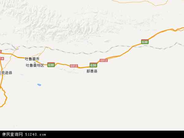 鄯善县南山矿区地图图片