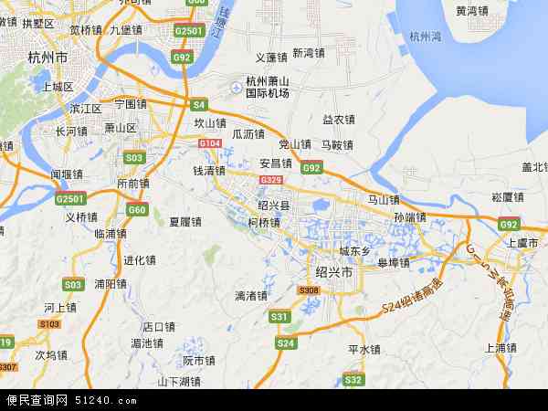 绍兴县地图 - 绍兴县电子地图 - 绍兴县高清地图 - 2024年绍兴县地图