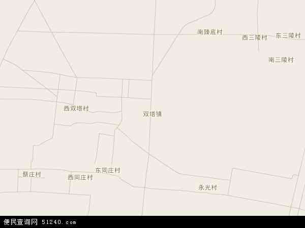 双塔镇地图 - 双塔镇电子地图 - 双塔镇高清地图 - 2024年双塔镇地图