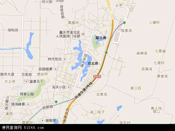 双龙湖地图 - 双龙湖电子地图 - 双龙湖高清地图 - 2024年双龙湖地图