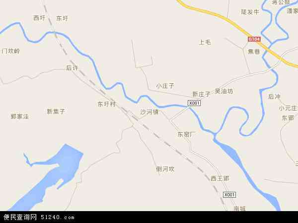 沙河镇地图图片