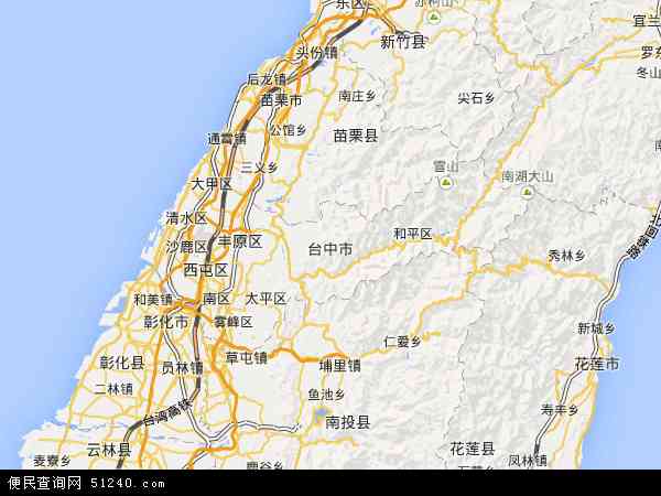 台中县地图 - 台中县电子地图 - 台中县高清地图 - 2024年台中县地图