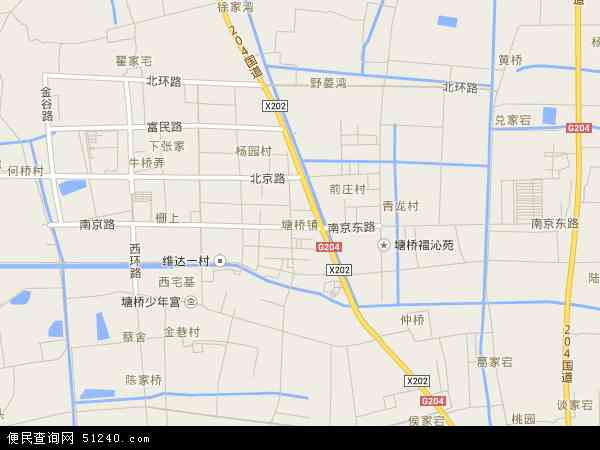 张家港市塘桥镇地图图片