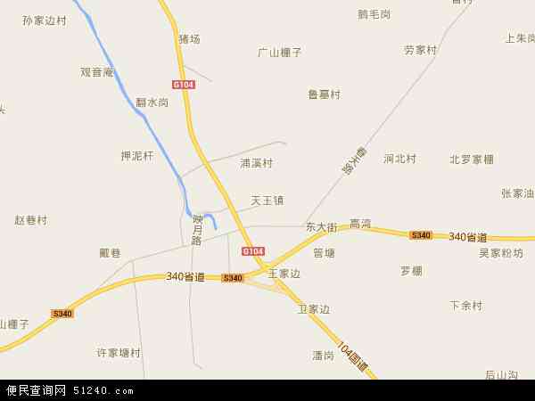 天王镇地图 - 天王镇电子地图 - 天王镇高清地图 - 2024年天王镇地图