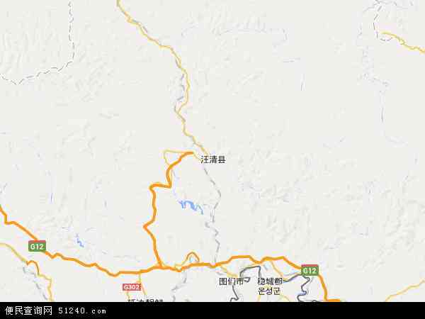 汪清县地图 - 汪清县电子地图 - 汪清县高清地图 - 2024年汪清县地图