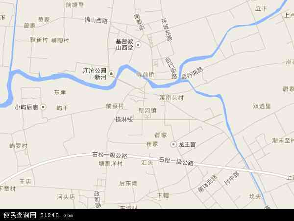 新河镇地图 - 新河镇电子地图 - 新河镇高清地图 - 2024年新河镇地图