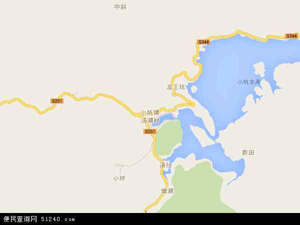 小坑镇地图 - 小坑镇电子地图 - 小坑镇高清地图 - 2024年小坑镇地图