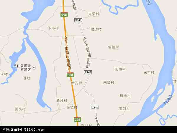 新坡镇地图 - 新坡镇电子地图 - 新坡镇高清地图 - 2024年新坡镇地图