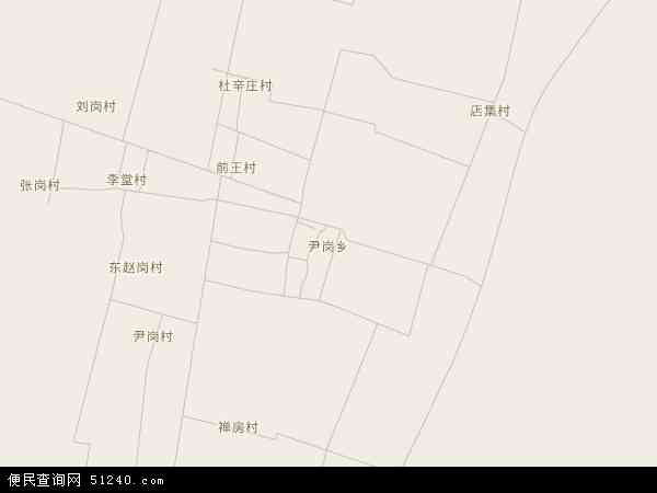 尹岗乡地图 - 尹岗乡电子地图 - 尹岗乡高清地图 - 2024年尹岗乡地图