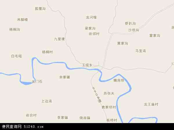 玉成乡地图 - 玉成乡电子地图 - 玉成乡高清地图 - 2024年玉成乡地图