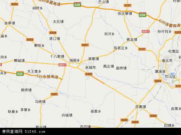 永城市地图 - 永城市电子地图 - 永城市高清地图 - 2024年永城市地图