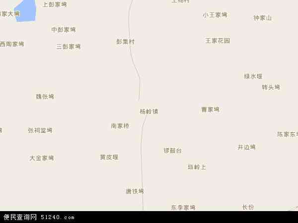 杨岭镇地图 - 杨岭镇电子地图 - 杨岭镇高清地图 - 2024年杨岭镇地图
