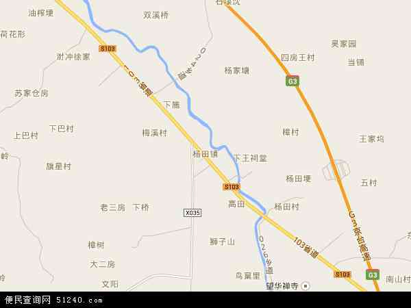 杨田镇地图 - 杨田镇电子地图 - 杨田镇高清地图 - 2024年杨田镇地图