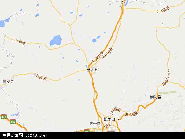 张北县地图 - 张北县电子地图 - 张北县高清地图 - 2024年张北县地图