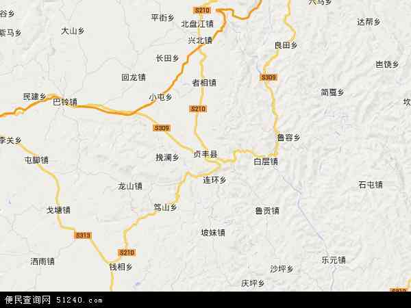 贞丰县地图 - 贞丰县电子地图 - 贞丰县高清地图 - 2024年贞丰县地图