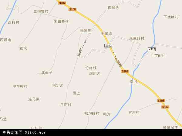 竹峪镇地图 - 竹峪镇电子地图 - 竹峪镇高清地图 - 2024年竹峪镇地图