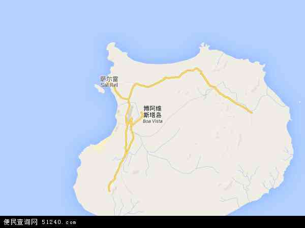 博阿维斯塔岛地图 - 博阿维斯塔岛电子地图 - 博阿维斯塔岛高清地图 - 2024年博阿维斯塔岛地图