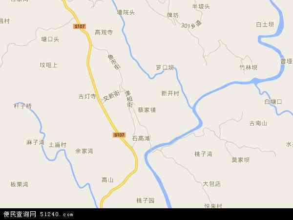 蔡家镇地图 - 蔡家镇电子地图 - 蔡家镇高清地图 - 2024年蔡家镇地图
