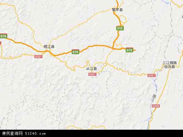 从江县地图 - 从江县电子地图 - 从江县高清地图 - 2024年从江县地图