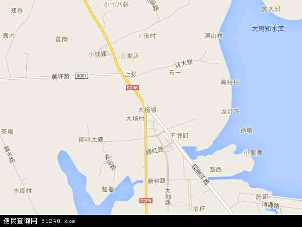 大杨镇地图 - 大杨镇电子地图 - 大杨镇高清地图 - 2024年大杨镇地图