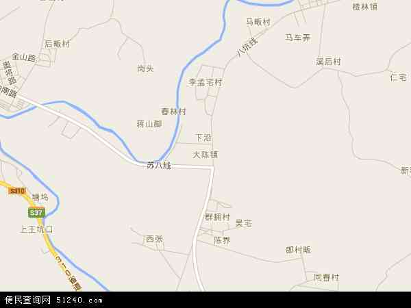 大陈镇地图 - 大陈镇电子地图 - 大陈镇高清地图 - 2024年大陈镇地图