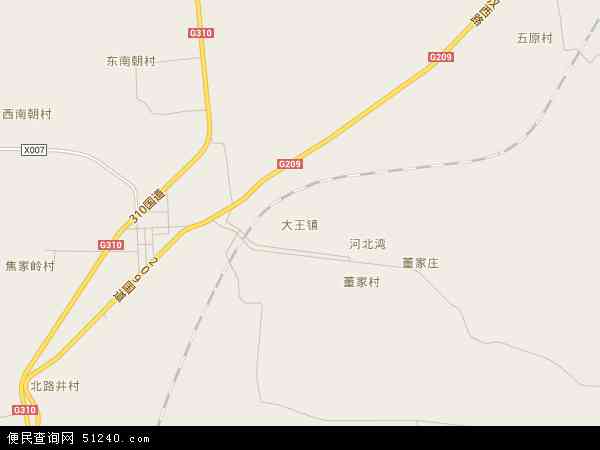 户县大王镇地图图片