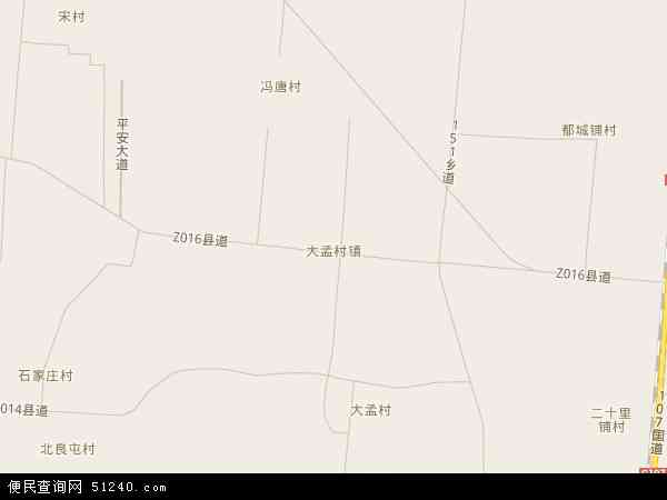 大孟村镇地图 - 大孟村镇电子地图 - 大孟村镇高清地图 - 2024年大孟村镇地图