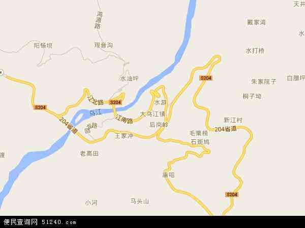 乌江镇地图图片