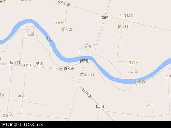 邓城镇地图 - 邓城镇电子地图 - 邓城镇高清地图 - 2024年邓城镇地图