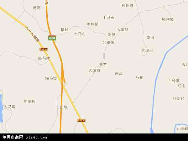 大塘镇地图 - 大塘镇电子地图 - 大塘镇高清地图 - 2024年大塘镇地图