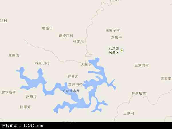 大堰乡地图 大堰乡电子地图 大堰乡高清地图 2021年大堰乡地图