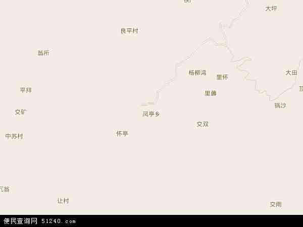 凤亭乡地图 - 凤亭乡电子地图 - 凤亭乡高清地图 - 2024年凤亭乡地图