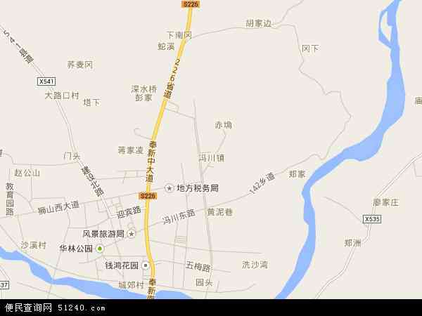 冯川镇地图 - 冯川镇电子地图 - 冯川镇高清地图 - 2024年冯川镇地图