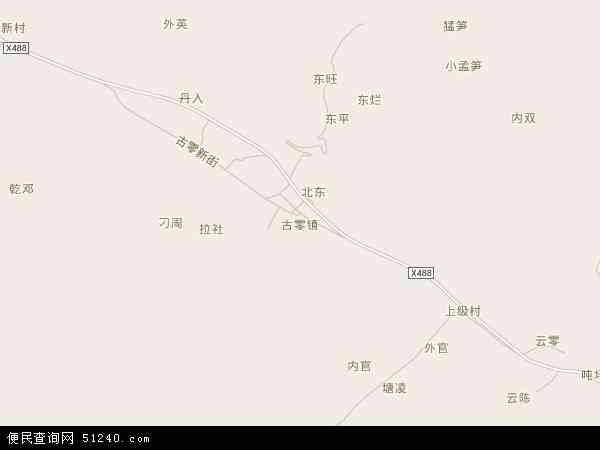 古零镇地图 - 古零镇电子地图 - 古零镇高清地图 - 2024年古零镇地图