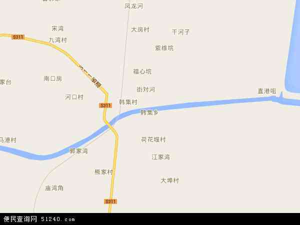 聊城市韩集镇地图图片