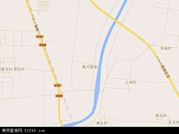黄河涯镇地图 - 黄河涯镇电子地图 - 黄河涯镇高清地图 - 2024年黄河涯镇地图