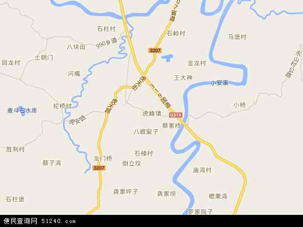 虎峰镇地图 - 虎峰镇电子地图 - 虎峰镇高清地图 - 2024年虎峰镇地图