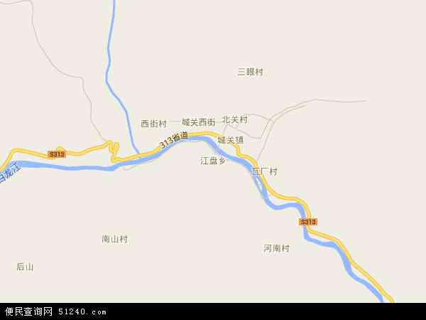 江盘乡地图 - 江盘乡电子地图 - 江盘乡高清地图 - 2026年江盘乡地图