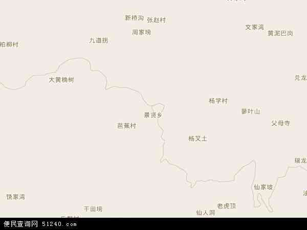 景贤乡地图 - 景贤乡电子地图 - 景贤乡高清地图 - 2024年景贤乡地图