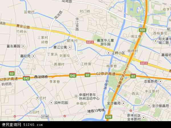 嘉定区地图 江桥镇图片